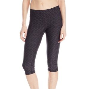 PRANA Misty Jacquard Knickers Cropped Leggings M